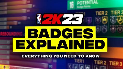 For each category of badges, 10 badge points must be equipped between Tiers 1 & 2 to equip Tier 3 badges. . 2k23 core badge challenges